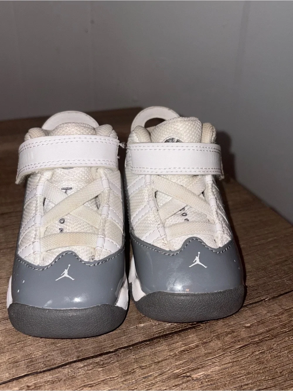 Nike Air Jordan White Cool Grey Baby Size 4c